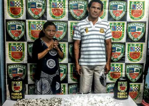 Casal é preso suspeito de tráfico de drogas em Manaus 