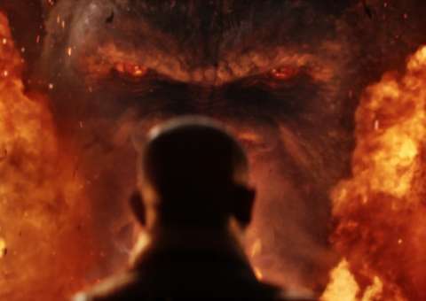 Kong se depara com humano no novo comercial tenso de A Ilha da Caveira 