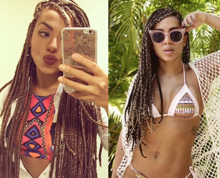 Anitta muda radicalmente visual e fica a cara de Gabi Flor do BBB17