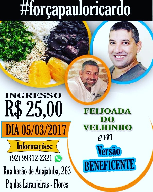 Feijoada beneficente: Jornalista amazonense precisa de ajuda para vencer tumor maligno