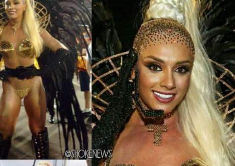   Virilha e bumbum de Juju Salimeni chamam atenção em desfile