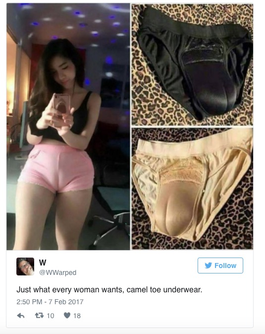 Calcinha “pata de camelo” vira assunto na web 