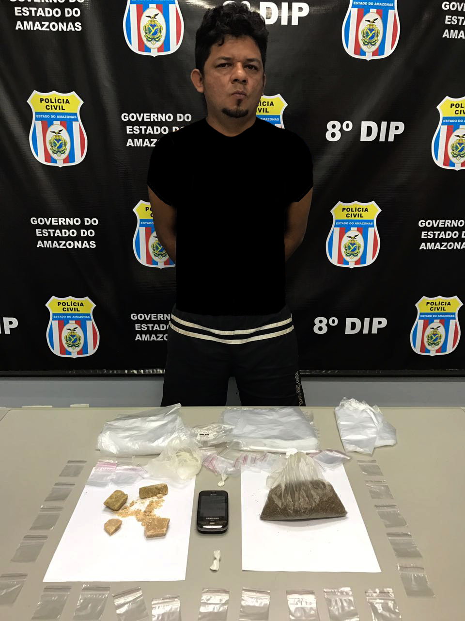 'Peruca' é preso em flagrante por tráfico de drogas em Manaus