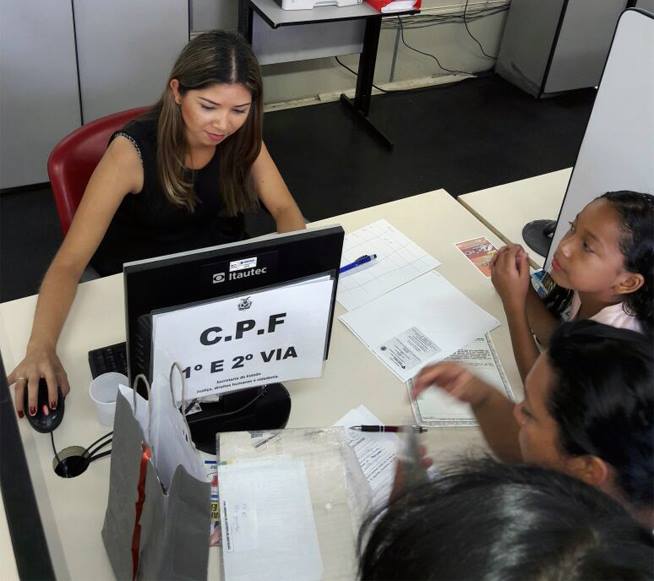 Postos da Ouvidoria emitem 1ª e 2ª do CPF gratuitamente no Amazonas