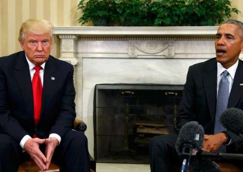 Sem oferecer provas, Trump diz ter sido grampeado por Obama