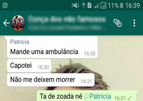 Mulher faz apelo no WhatsApp após sofrer acidente e é visto por mais de 500 pessoas