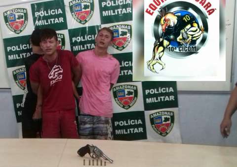 Após tentar atirar contra a polícia trio acaba detido em Manaus 