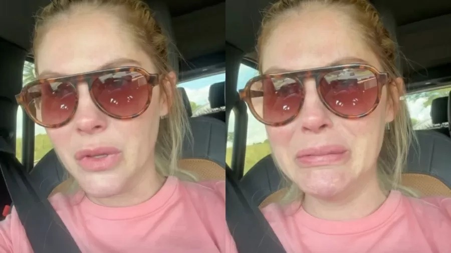 Aos prantos, Bárbara Evans diz que filho de 1 ano foi picado por escorpião 