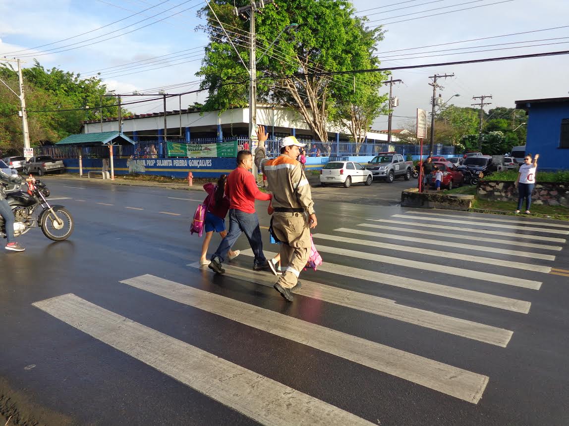 Escola da Cidade Nova recebe atividade de educação para o trânsito 