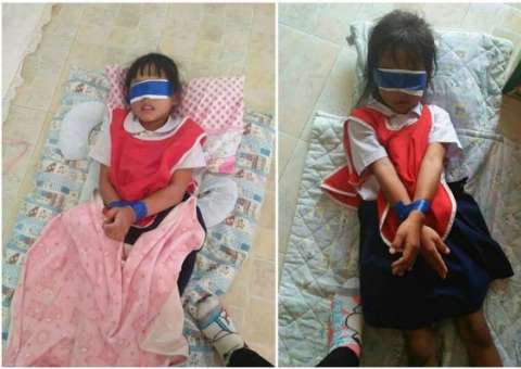 Crianças são amarradas e vendadas em escola por não prestarem atenção na aula