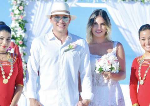 Wesley Safadão e Thyane Dantas renovam votos em cerimônia nas Ilhas Maldivas
