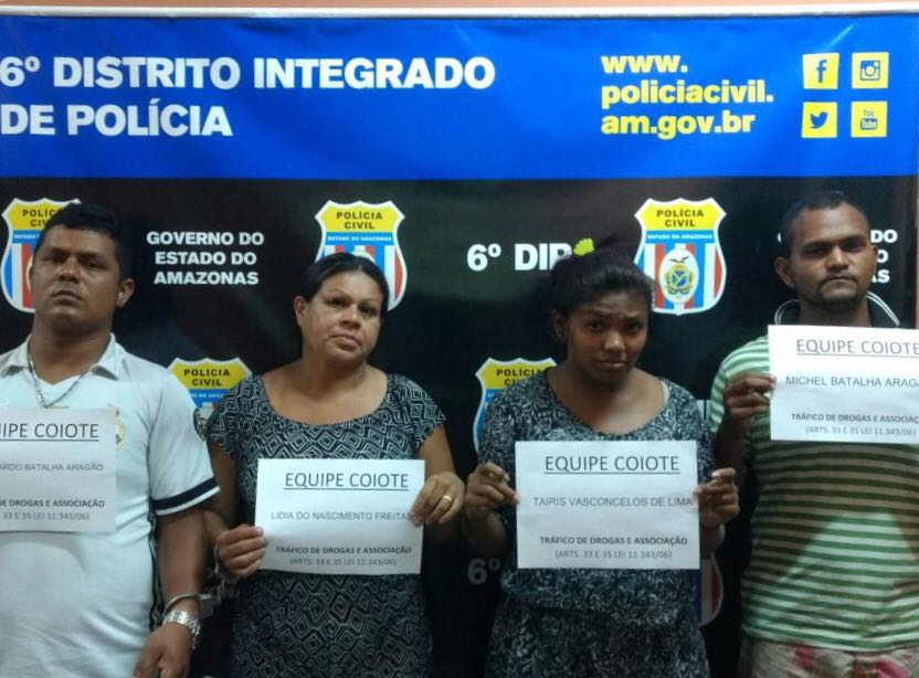 Bando é preso com drogas em Manaus