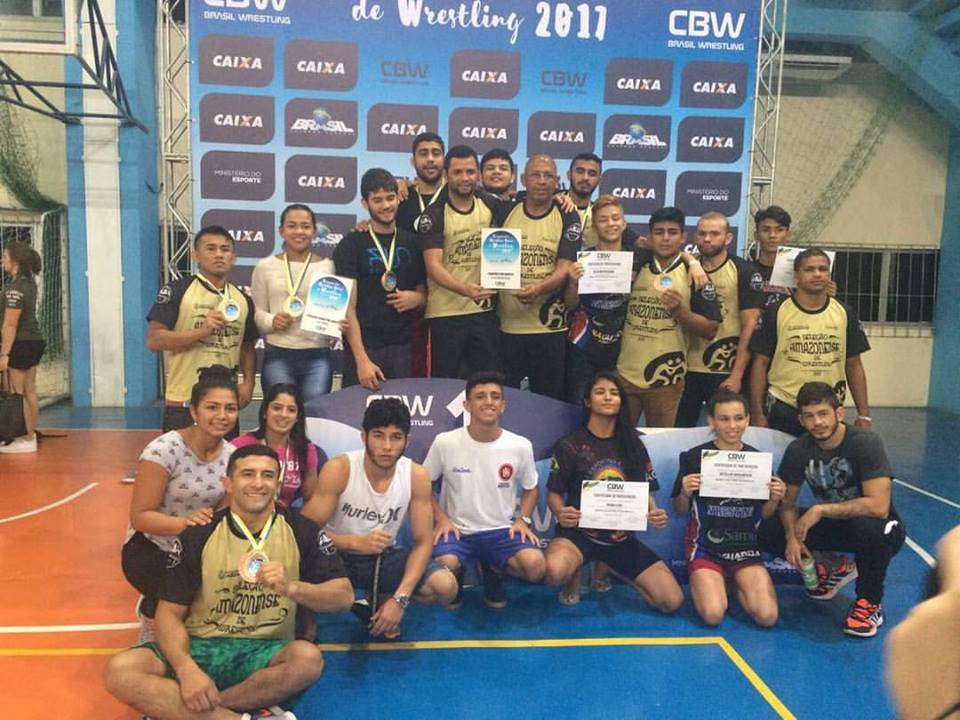 Seleção Amazonense de Wrestling conquista 13 medalhas e é destaque no Campeonato Brasileiro