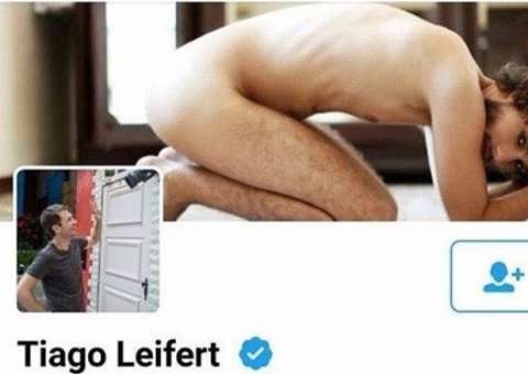 Tiago Leifert chama atenção ao usar no Twitter foto de ex-BBB Pedro nu
