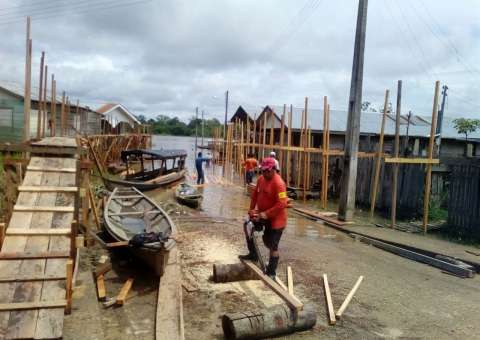 Cheia piora situação no Alto Solimões e no Baixo Amazonas 