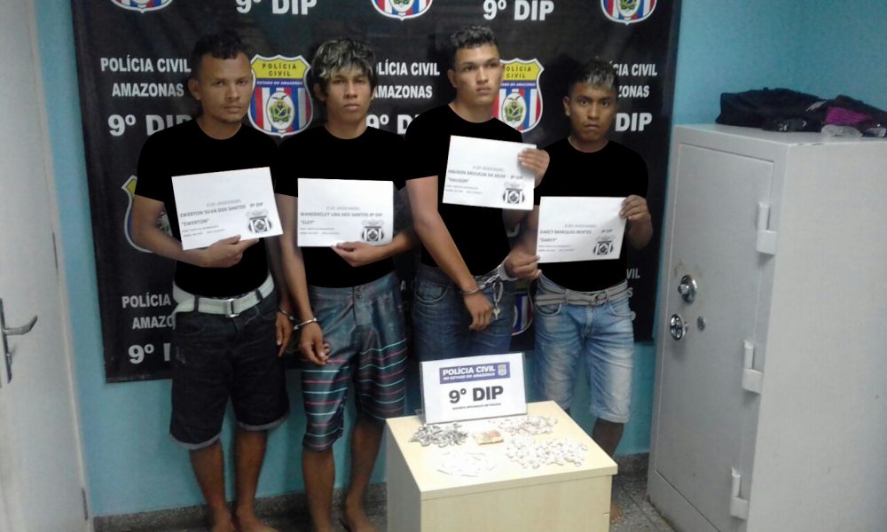 Grupo é preso com 150 trouxinhas de drogas em Manaus