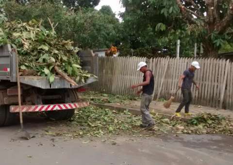 Município do Amazonas recebe mutirão de limpeza e obras 