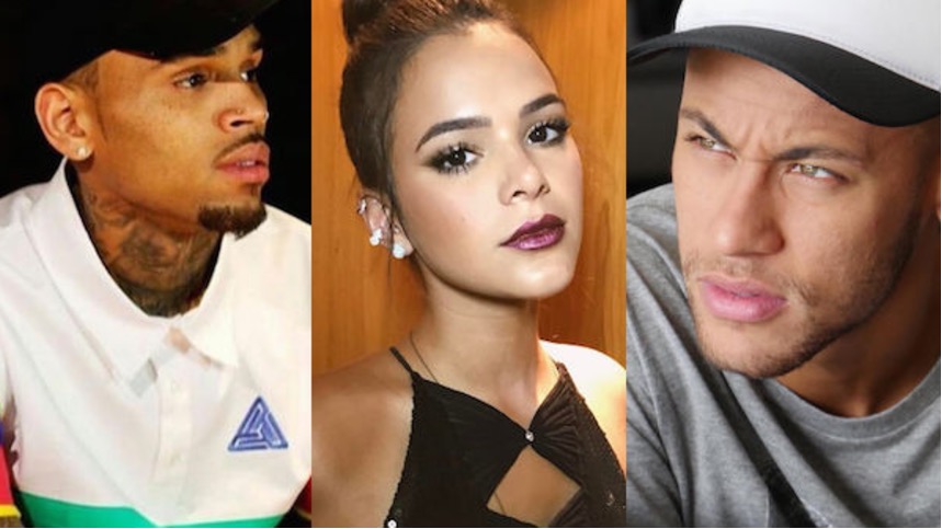 Chris Brown começa a seguir Bruna Marquezine e Neymar manda recado curto e grosso
