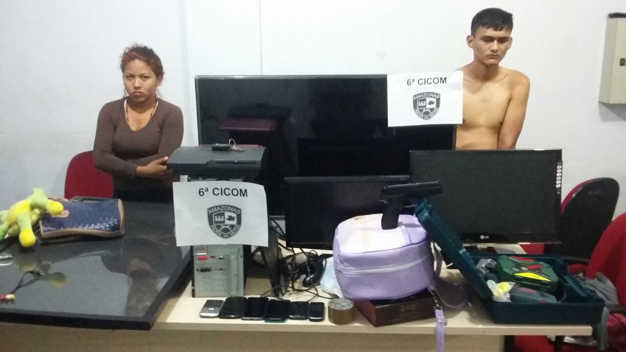 Dupla é presa suspeita de assaltar residências em Manaus