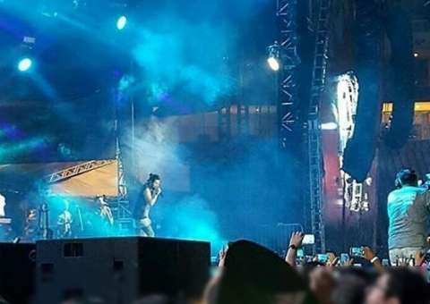 Luan Santana comete gafe durante show na Arena da Amazônia e viraliza no Facebook