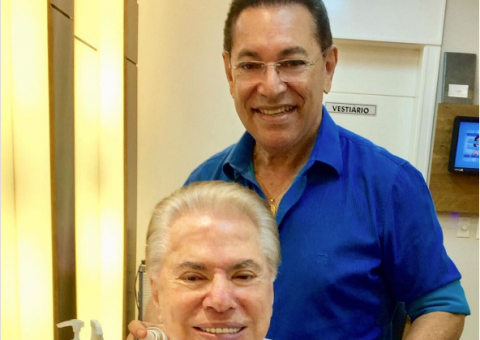 Silvio Santos diz que usou tinta de Temer para ficar com cabelos brancos e internautas comentam