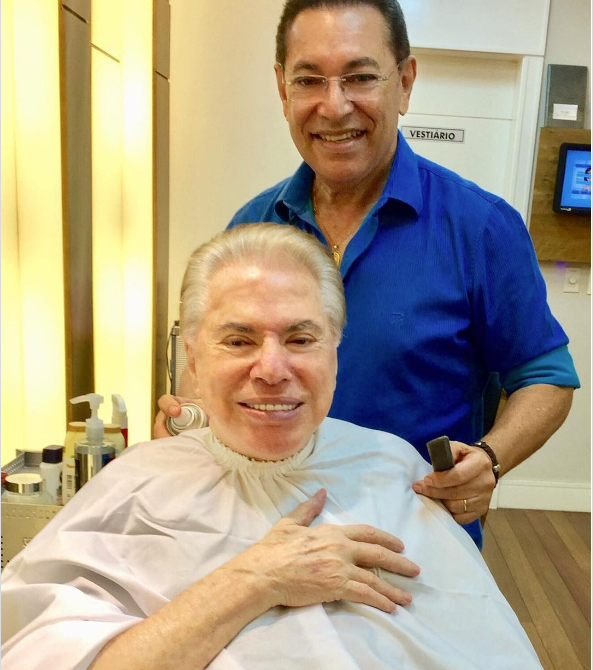Silvio Santos diz que usou tinta de Temer para ficar com cabelos brancos e internautas comentam