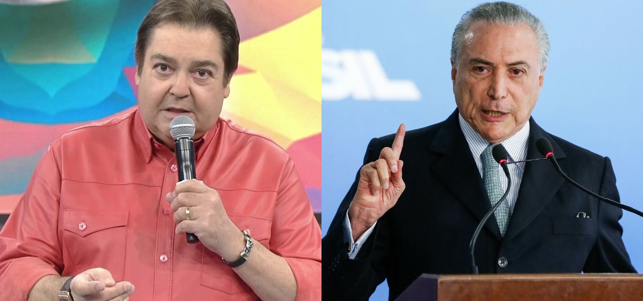 Faustão paga conta de Temer em restaurante e é detonado na internet