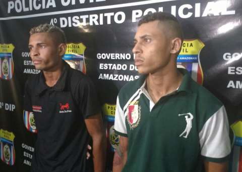 'Bigu' e 'Rubinho' são presos em flagrante por tráfico de drogas em Manaus 