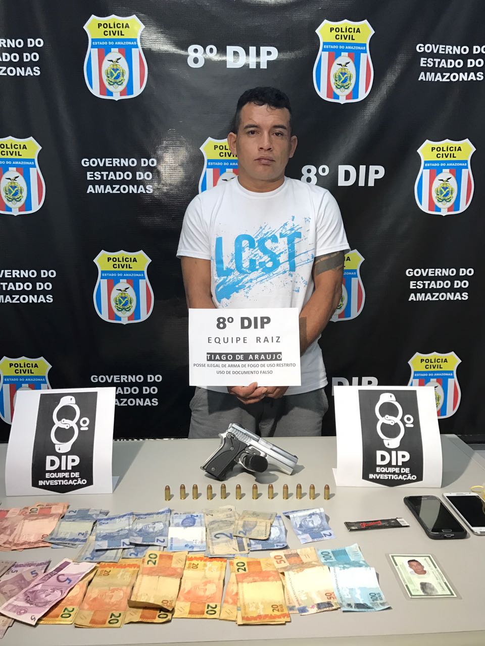 Foragido do semiaberto é recapturado usando documento falso em Manaus