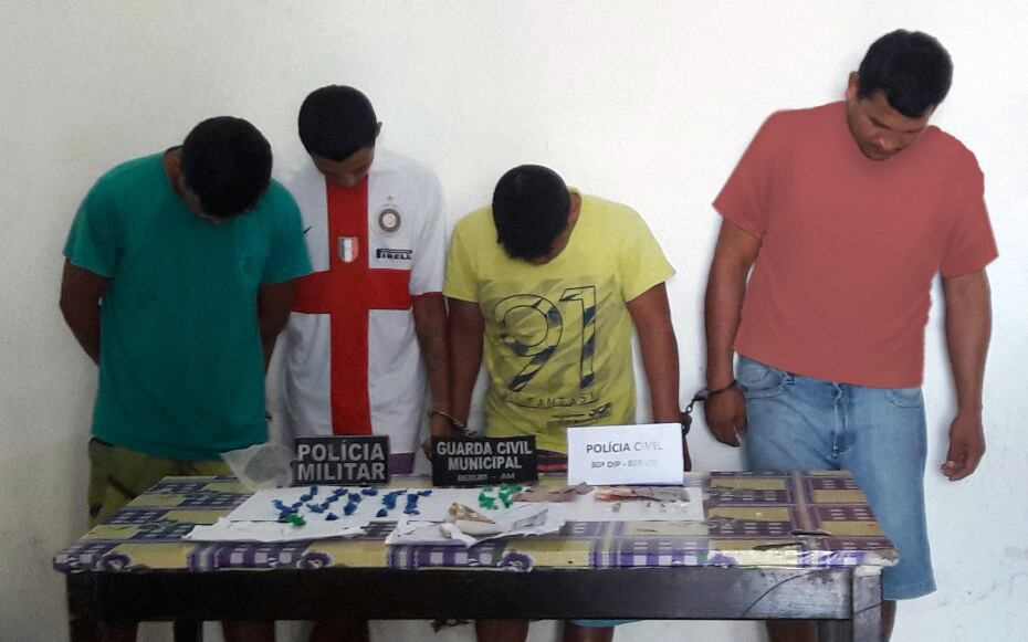 Quatro pessoas são presas por tráfico de drogas no Amazonas