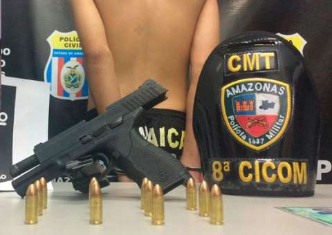 Adolescente é apreendido com arma de subtenente do Exército assassinado em Manaus