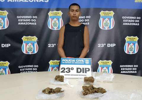 Homem é preso com maconha skunk em Manaus