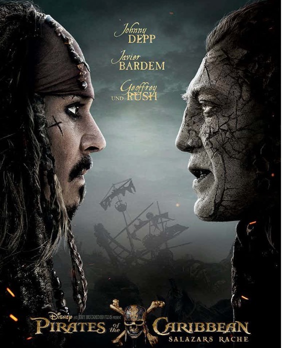 Piratas do Caribe A Vingança de Salazar ganha novo cartaz. Veja