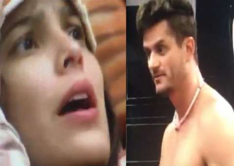 Na frente de Emilly, Marcos diz que quer encontrar alma gêmea e sister se irrita