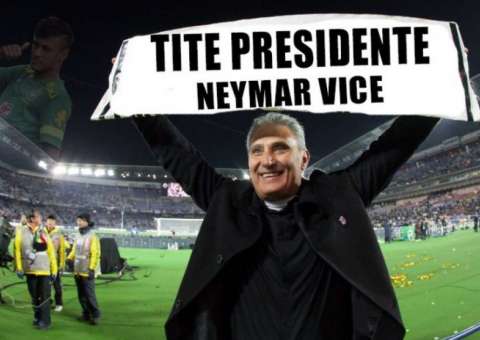 Após vitória, internautas voltam a agitar web pedindo Tite na presidência do país