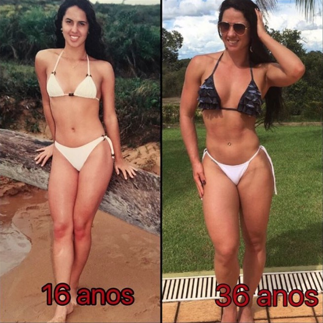 Graciele Lacerda surpreende ao mostrar antes e depois 