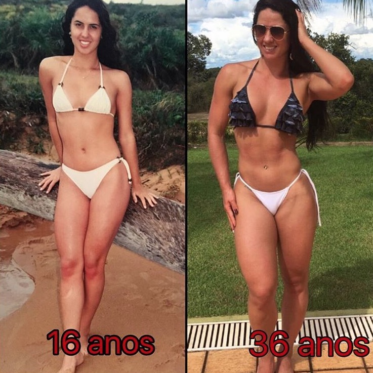 Graciele Lacerda impressiona com foto de 'antes e depois' e rebate críticas