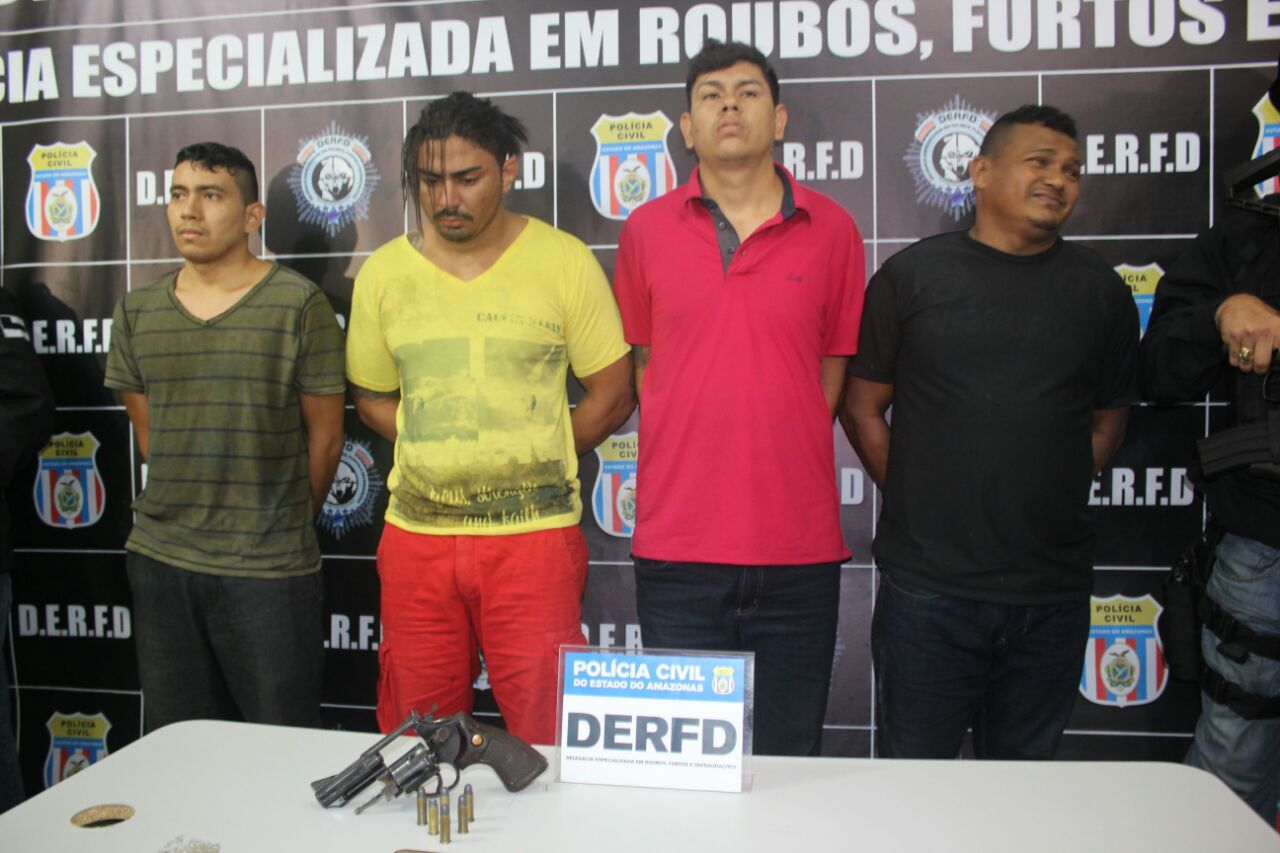 Grupo é preso em flagrante por roubos a residências em Manaus