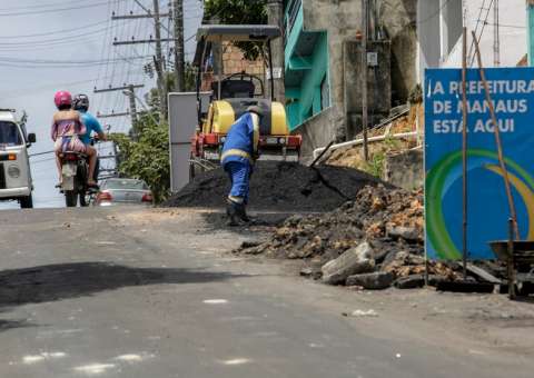 Em Manaus, bairros da zona Sul recebem mutirão de obras 