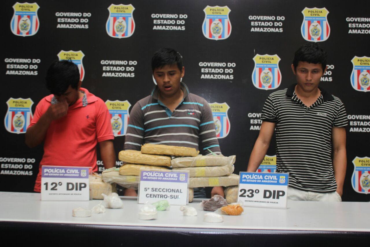 Polícia desarticula laboratório de drogas e prende trio na Zona Norte de Manaus