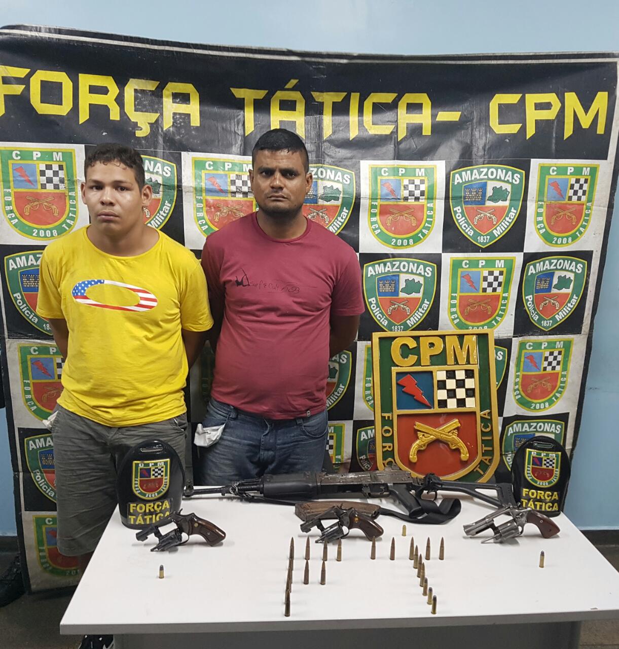 Trio é preso e diz que iria usar fuzil para matar rival em Manaus