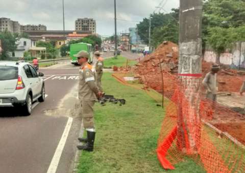 Avenida Lóris Cordovil é interditada para obras emergenciais em Manaus 