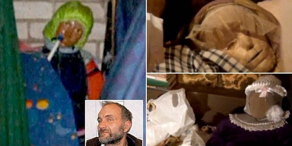 Obsessão macabra: Homem vive com 29 corpos  mumificados em formato de bonecas 