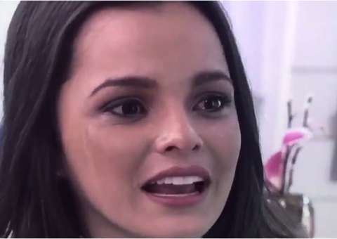 Emilly volta atrás e cai no choro ao falar sobre Marcos no Mais Você