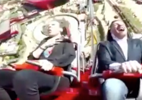 Homem quase morre engasgado ao engolir pombo em montanha-russa