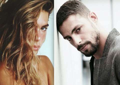 Clima esquenta e Cauã Reymond é flagrado em momento de intimidade com namorada na praia