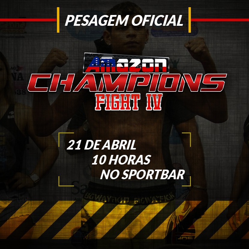 Atletas da 4ª edição do Amazon Champions fazem pesagem nesta sexta