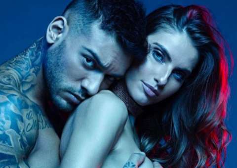 Lucas Lucco agarra 'em cheio' seios de modelo e causa em foto