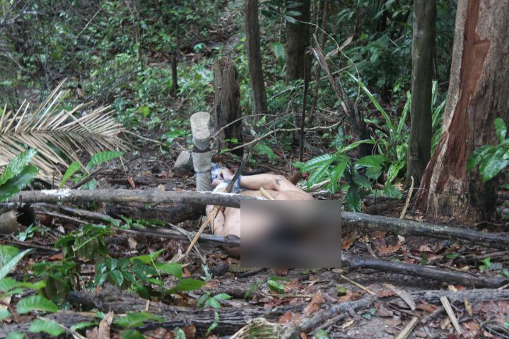 Com cabeça esmagada, corpo de homem é encontrado em matagal de Manaus