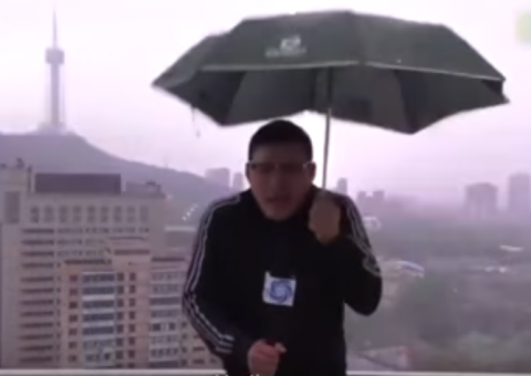 Repórter é atingido por raio durante transmissão ao vivo; Veja vídeo